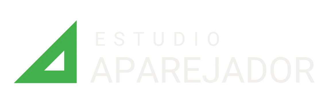 Logo ESTUDIO APAREJADOR texto blanco